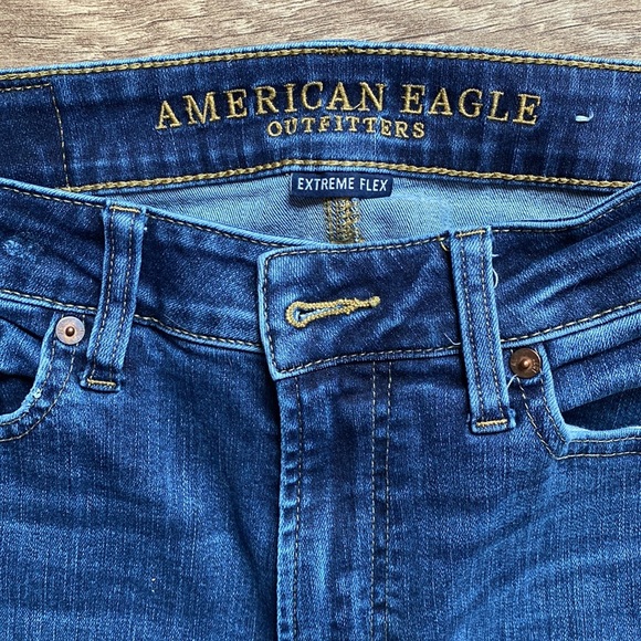 American Eagle jeans, size 8 jeans, size 9 jeans, Long legged jeans, tall jeans - Picture 3 of 6